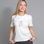 Biała koszulka z haftem 4anglels